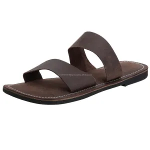 الرجال شبشب جلدي الانزلاق على شقة النعال السببية الشقق حقيقي جلدي الراحة شبشب Men's Leather Slippers Slip On Flat Casual Slippers Flats Genuine Leather Comfort Slipper