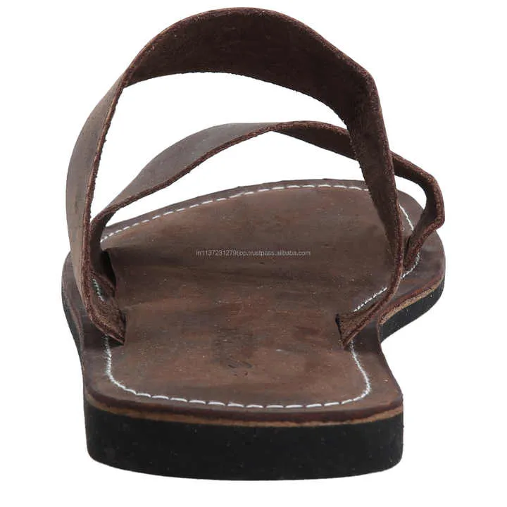 الرجال شبشب جلدي الانزلاق على شقة النعال السببية الشقق حقيقي جلدي الراحة شبشب Men's Leather Slippers Slip On Flat Casual Slippers Flats Genuine Leather Comfort Slipper