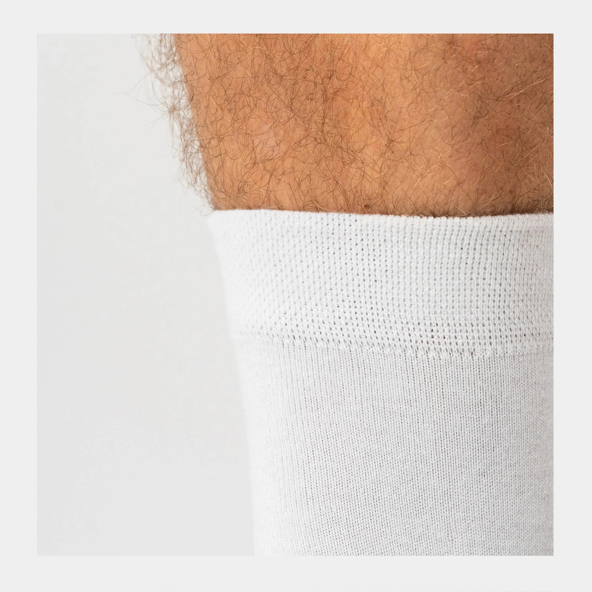 5 par hvide bambus strømper (Low cut)