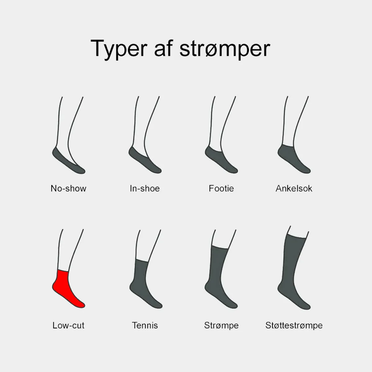 5 par multicolor bambus strømper (Low cut)