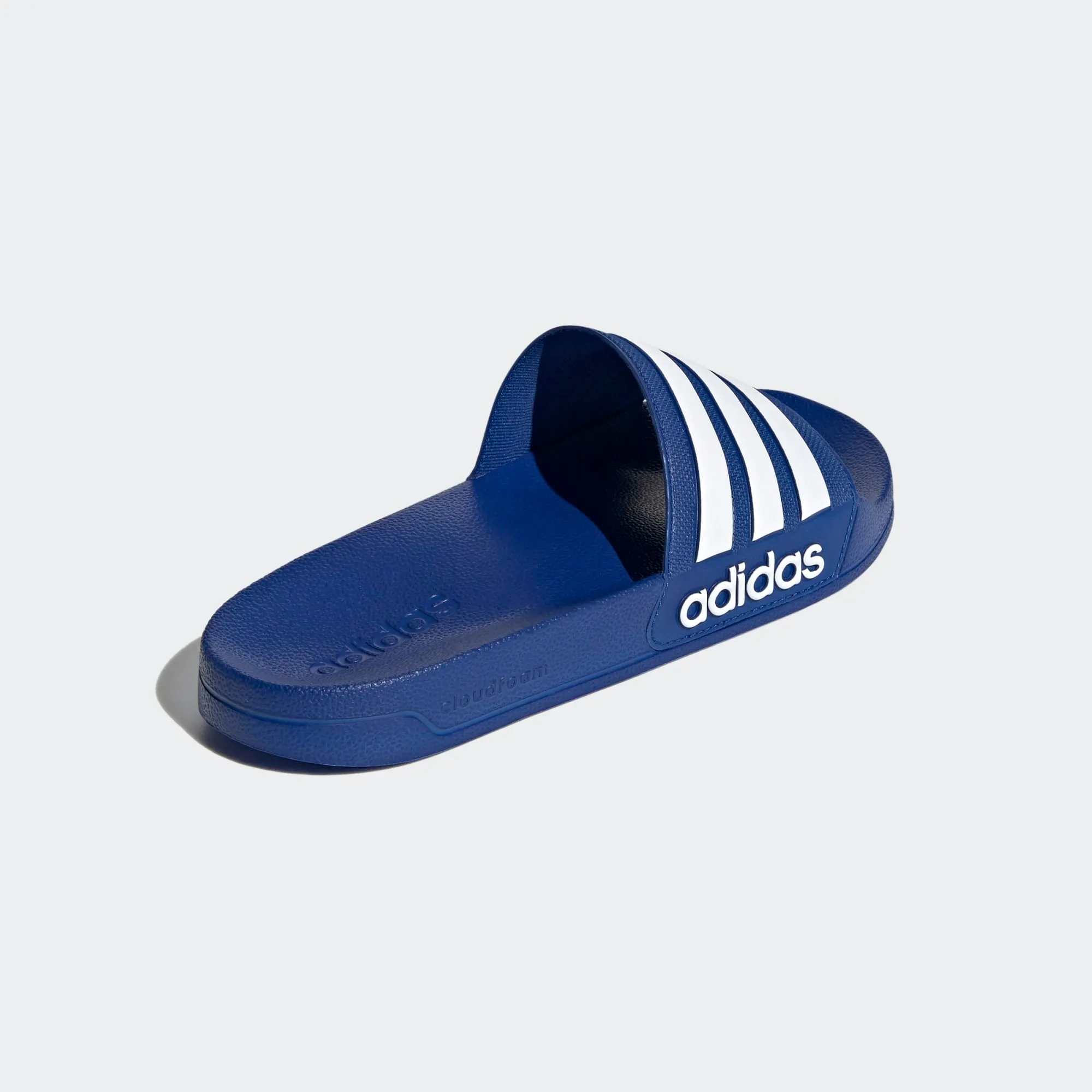 Adidas Adilette Shower Stripe Slides (Royal Blue/Cloud White)(GZ1008)