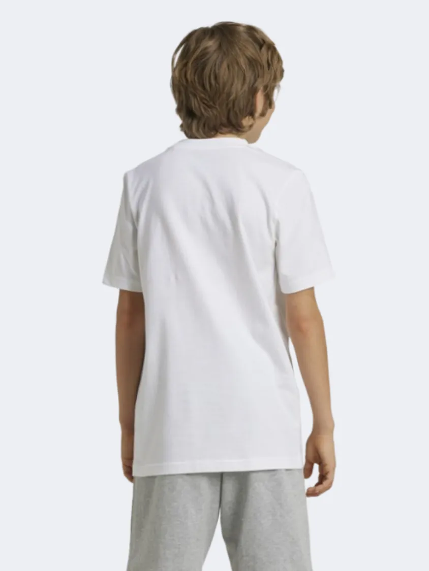 Adidas Positivity Table Graphic Boys Sportswear T-Shirt White/Black/Yellow