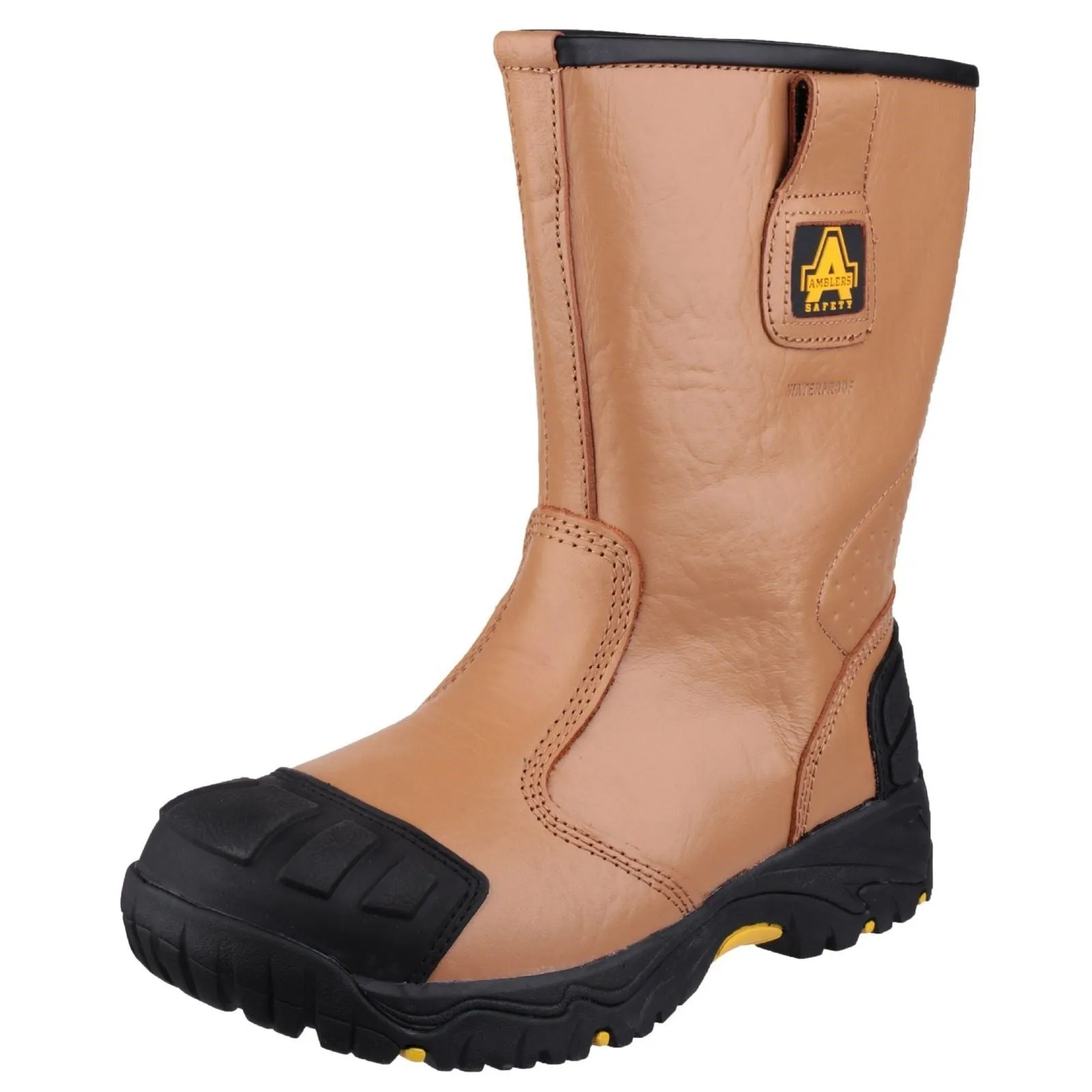 Amblers Men Boots - FS143 Safety Rigger Boot in Tan, 6-15
