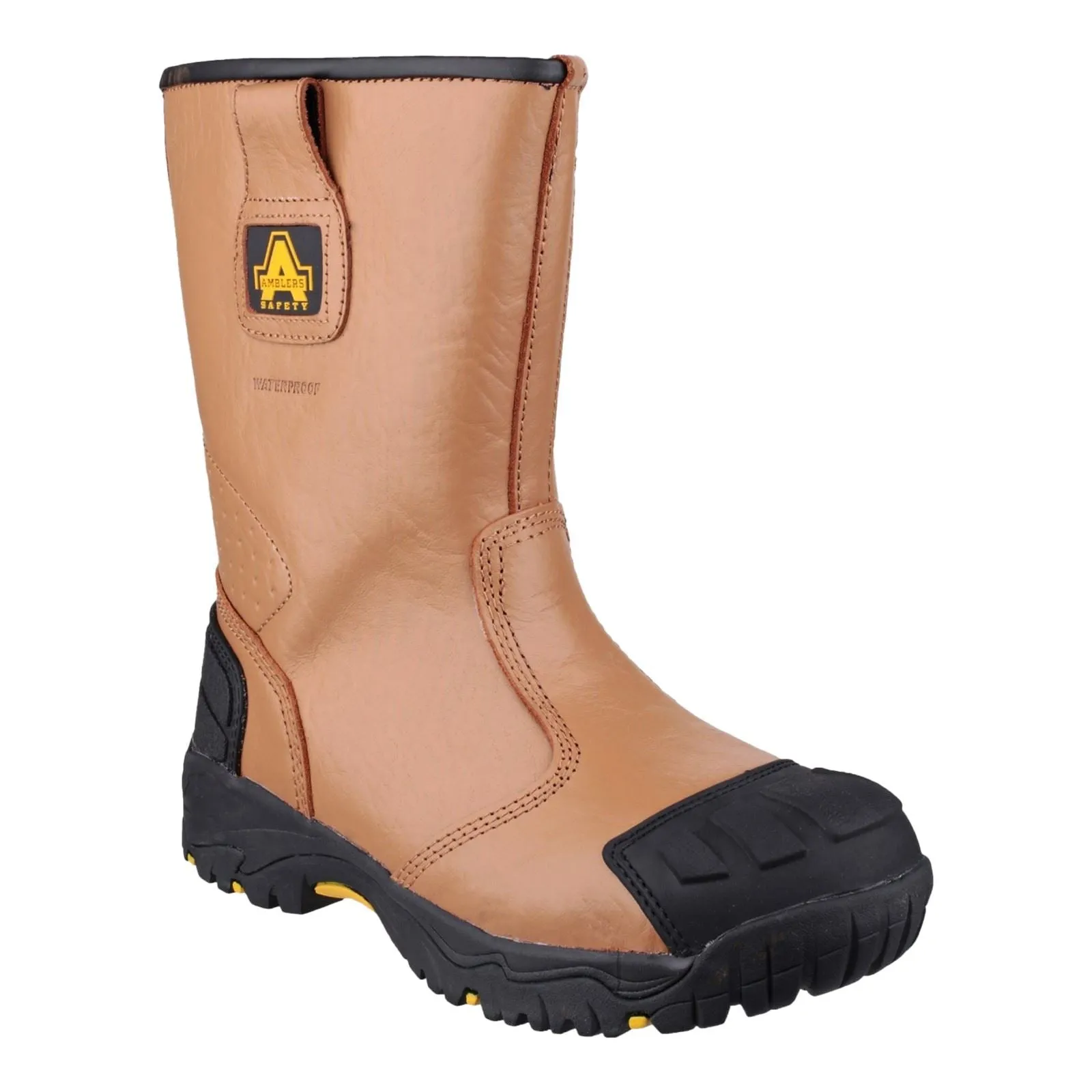 Amblers Men Boots - FS143 Safety Rigger Boot in Tan, 6-15