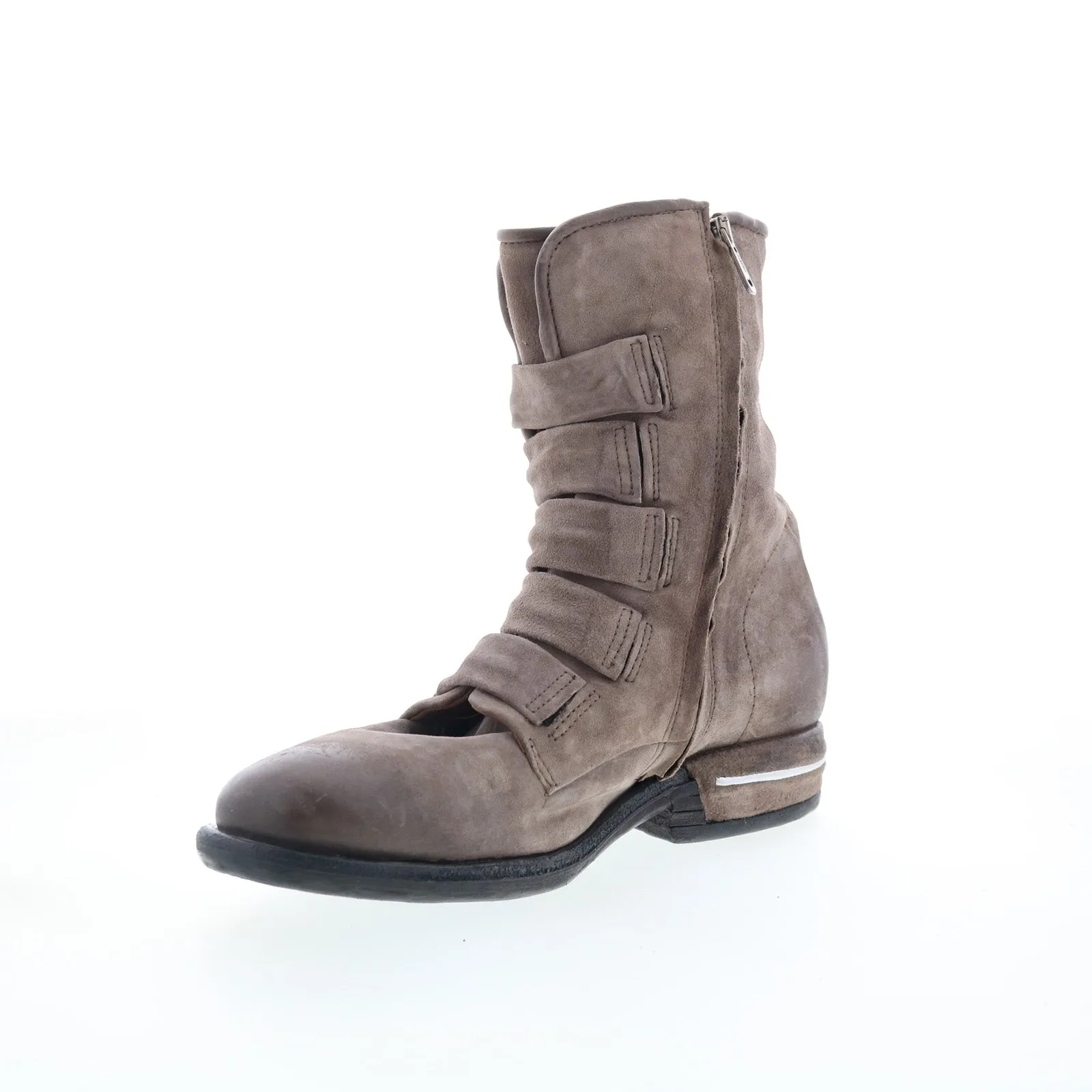 A.S. 98 Traver Womens Gray Leather Zipper Casual Dress Boots