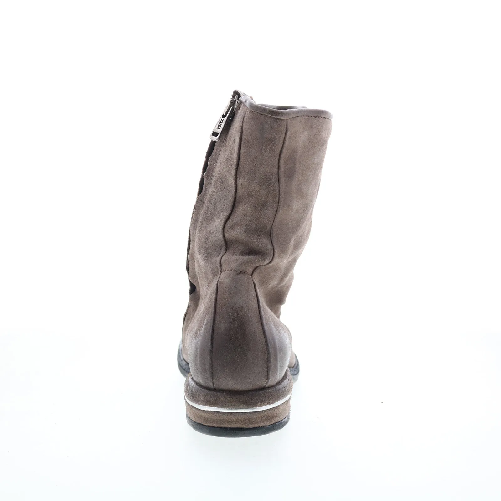 A.S. 98 Traver Womens Gray Leather Zipper Casual Dress Boots