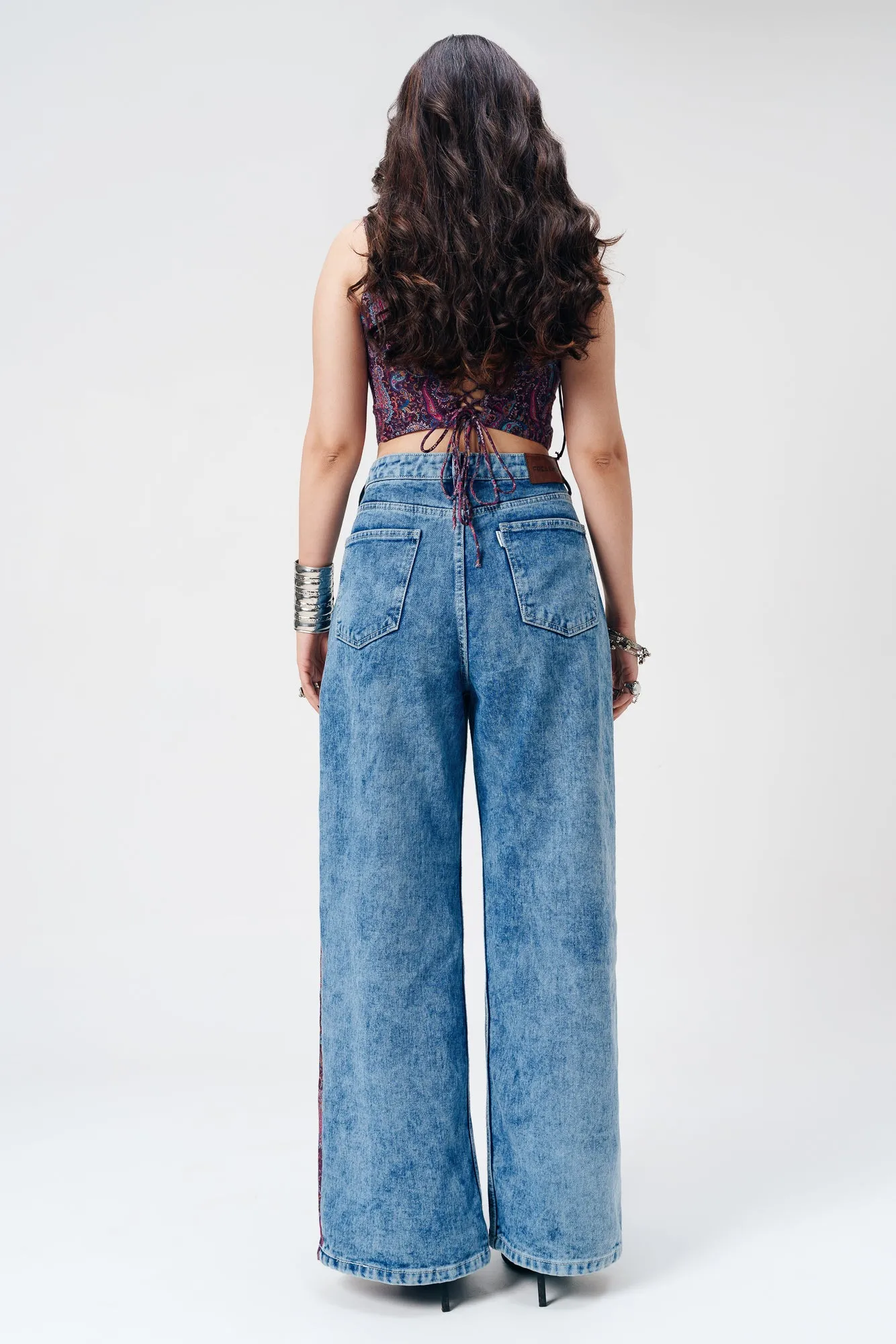 Banjaaran Blue Straight Jeans