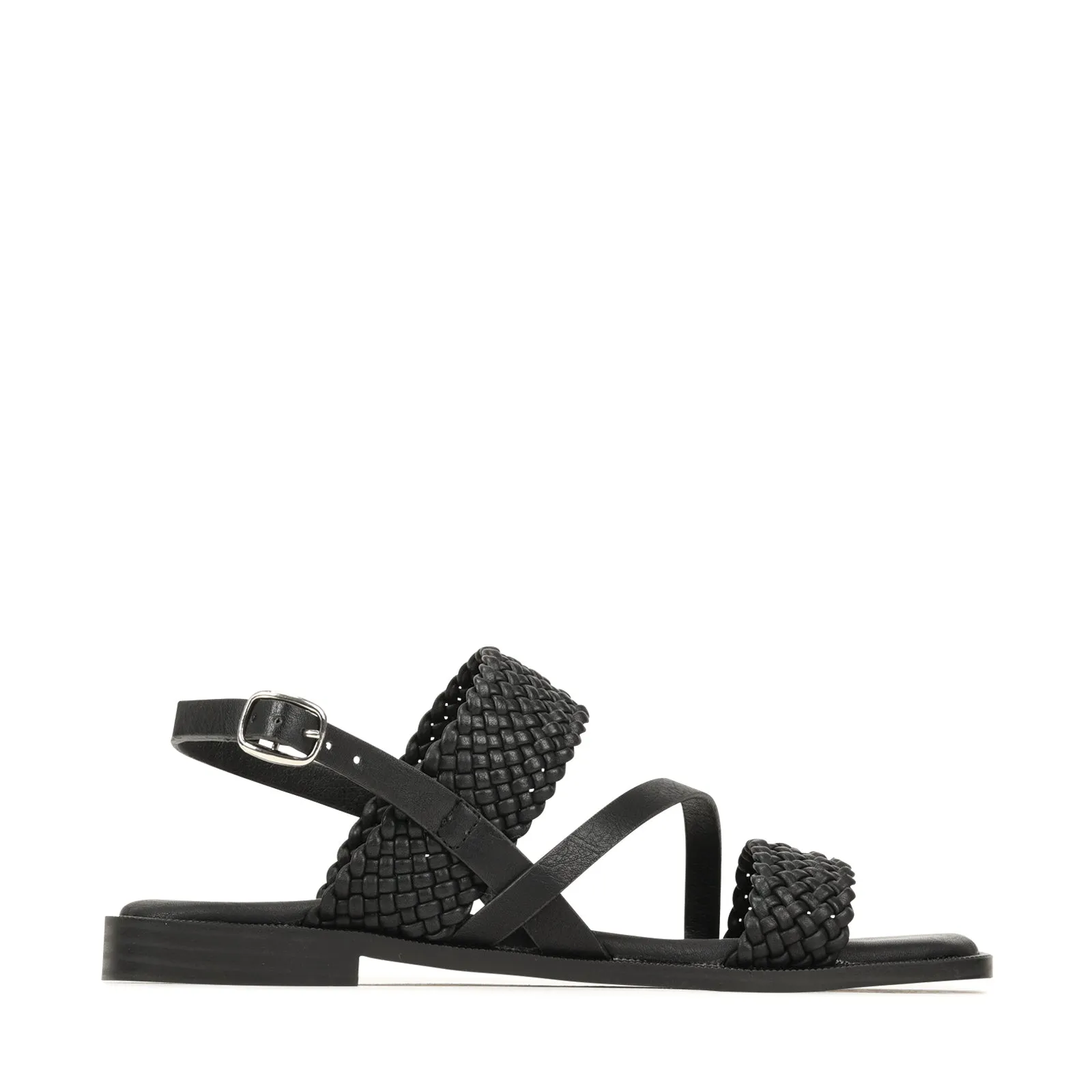 BASQUET ANKLE STRAP SANDALS