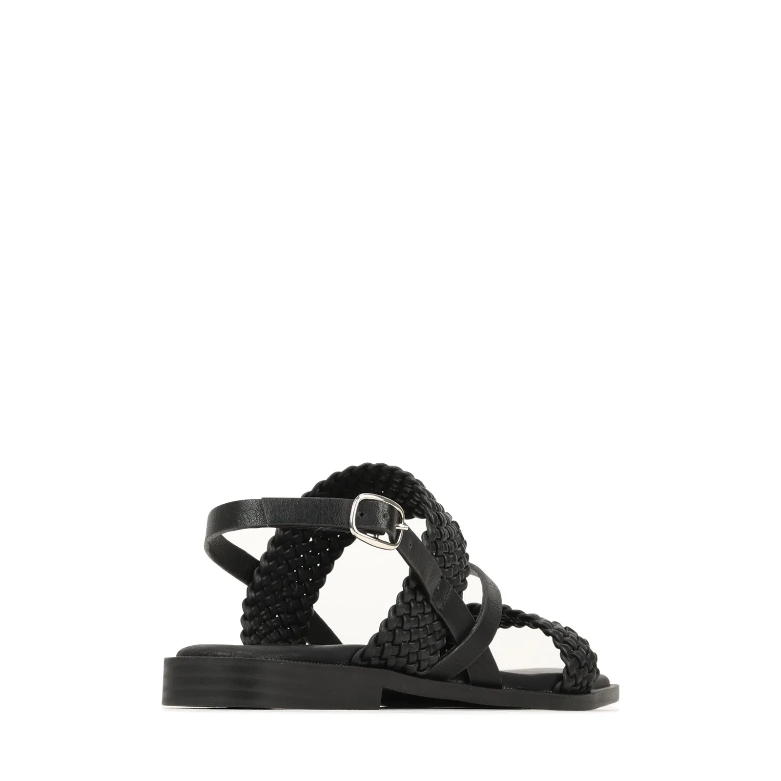 BASQUET ANKLE STRAP SANDALS