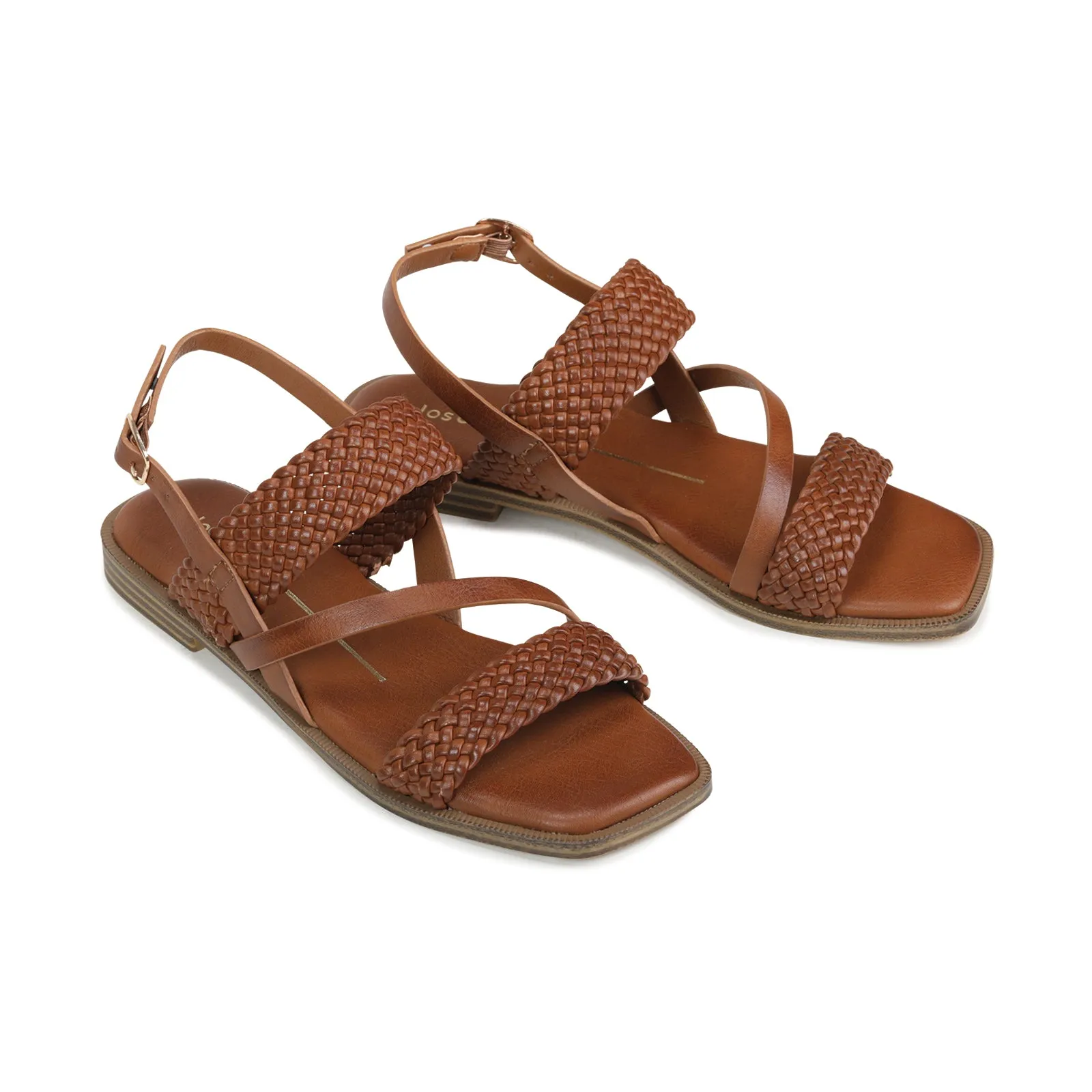 BASQUET ANKLE STRAP SANDALS