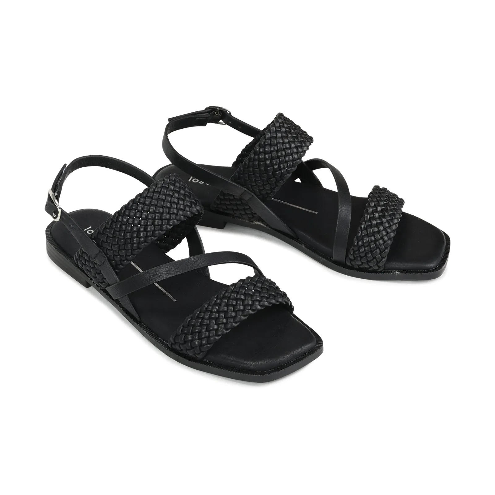 BASQUET ANKLE STRAP SANDALS