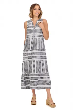 Burke Jacquard Midi Dress Mud Pie