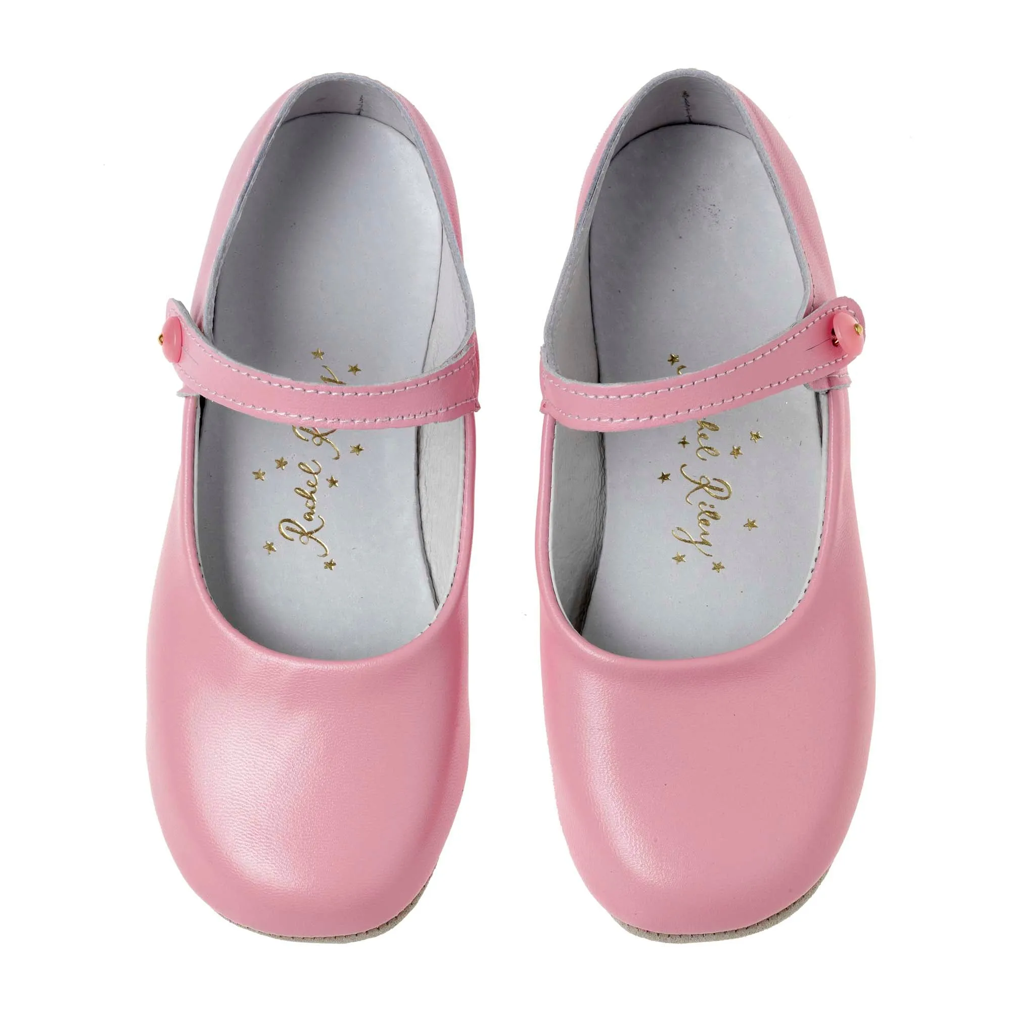 Button Strap Slipper, Pink