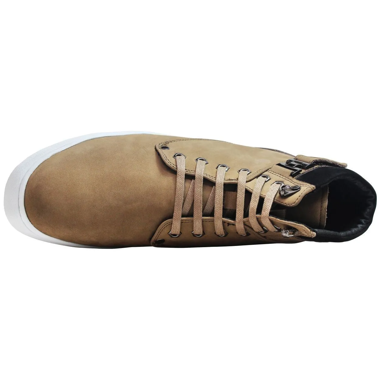 CALTO - T53121 - 2.6 Inches Taller (Nubuck Tan) - High top sneak-boot