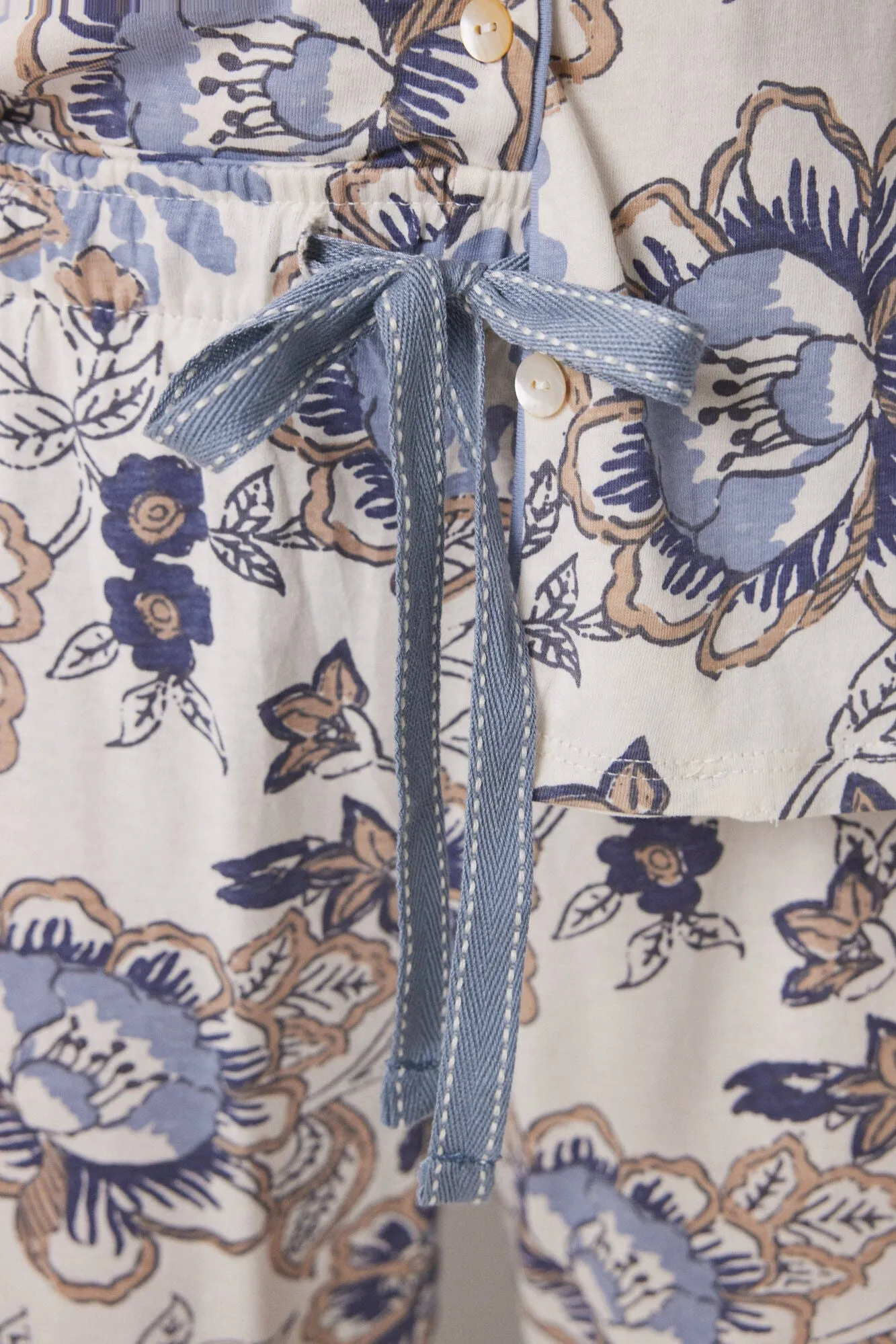Capri classic pyjamas 100% cotton flowers