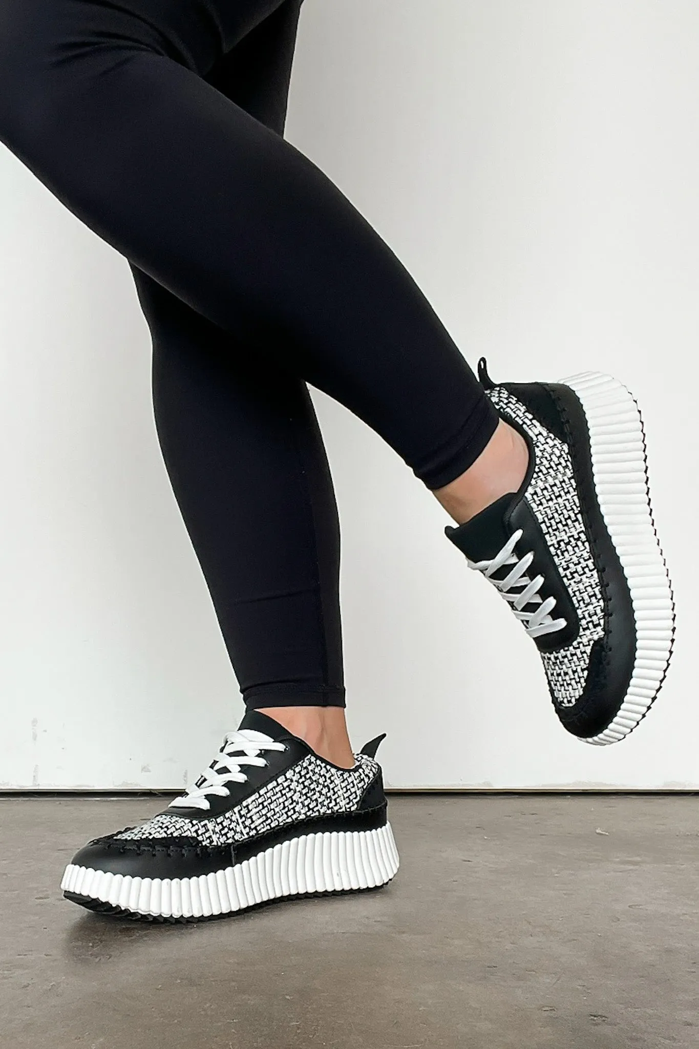 Casarah Blanket Stitch Platform Sneakers - FINAL SALE