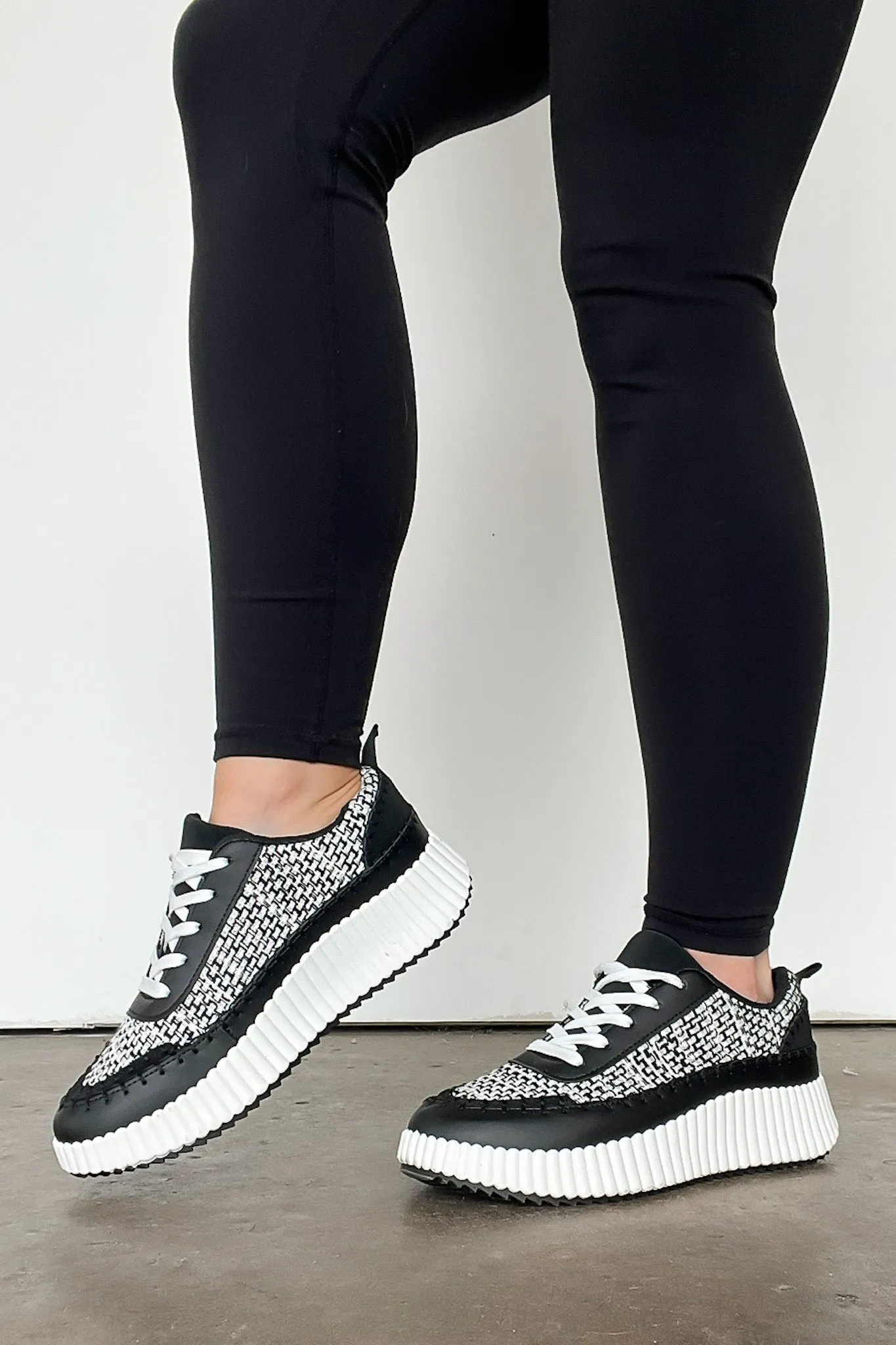Casarah Blanket Stitch Platform Sneakers - FINAL SALE