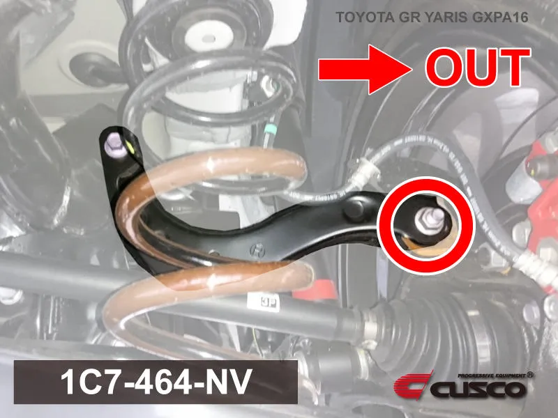 CUSCO 1C7 464 NV Rear knuckle for TOYOTA GR Yaris (GXPA16)