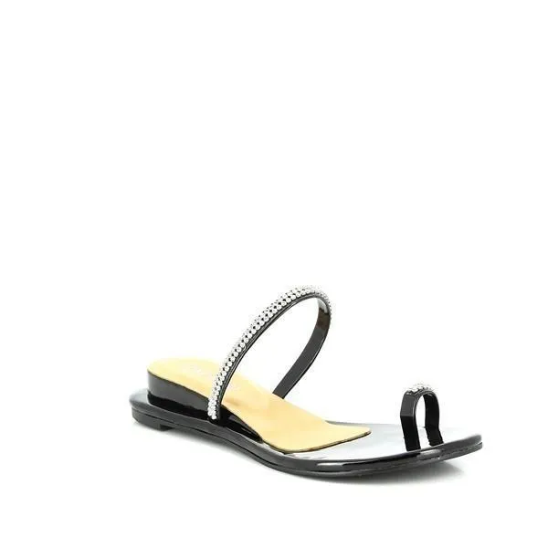 Dalessi Diamond Black Slides