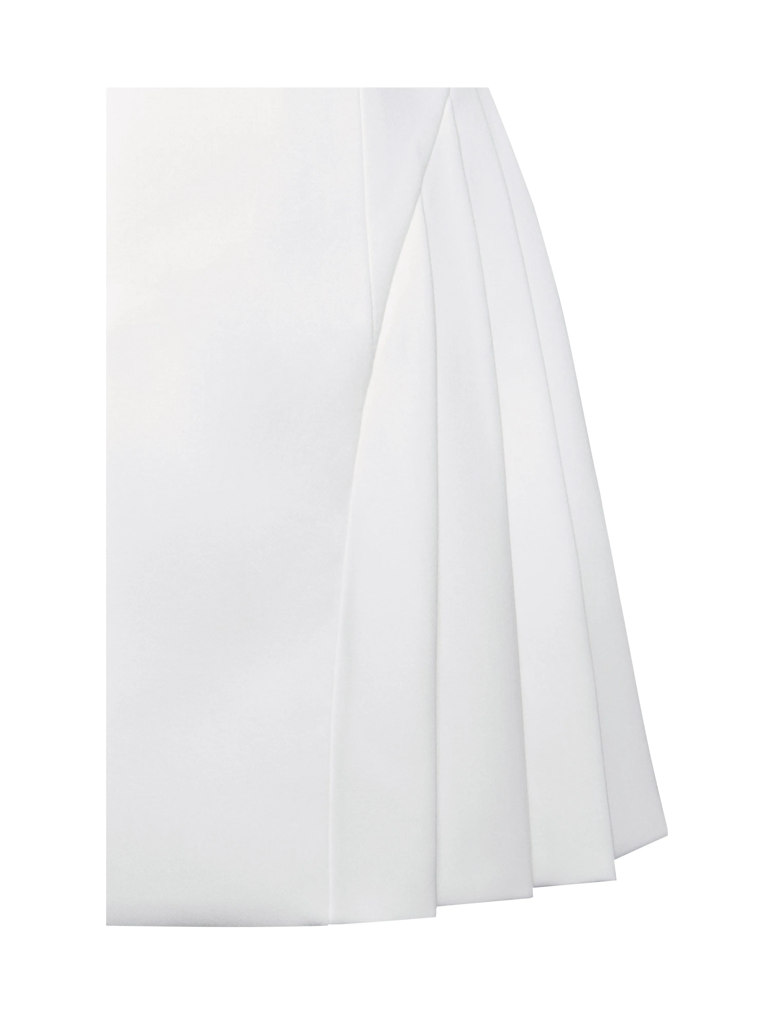 Delia White Blazer Charming Dress with Pleated Detail