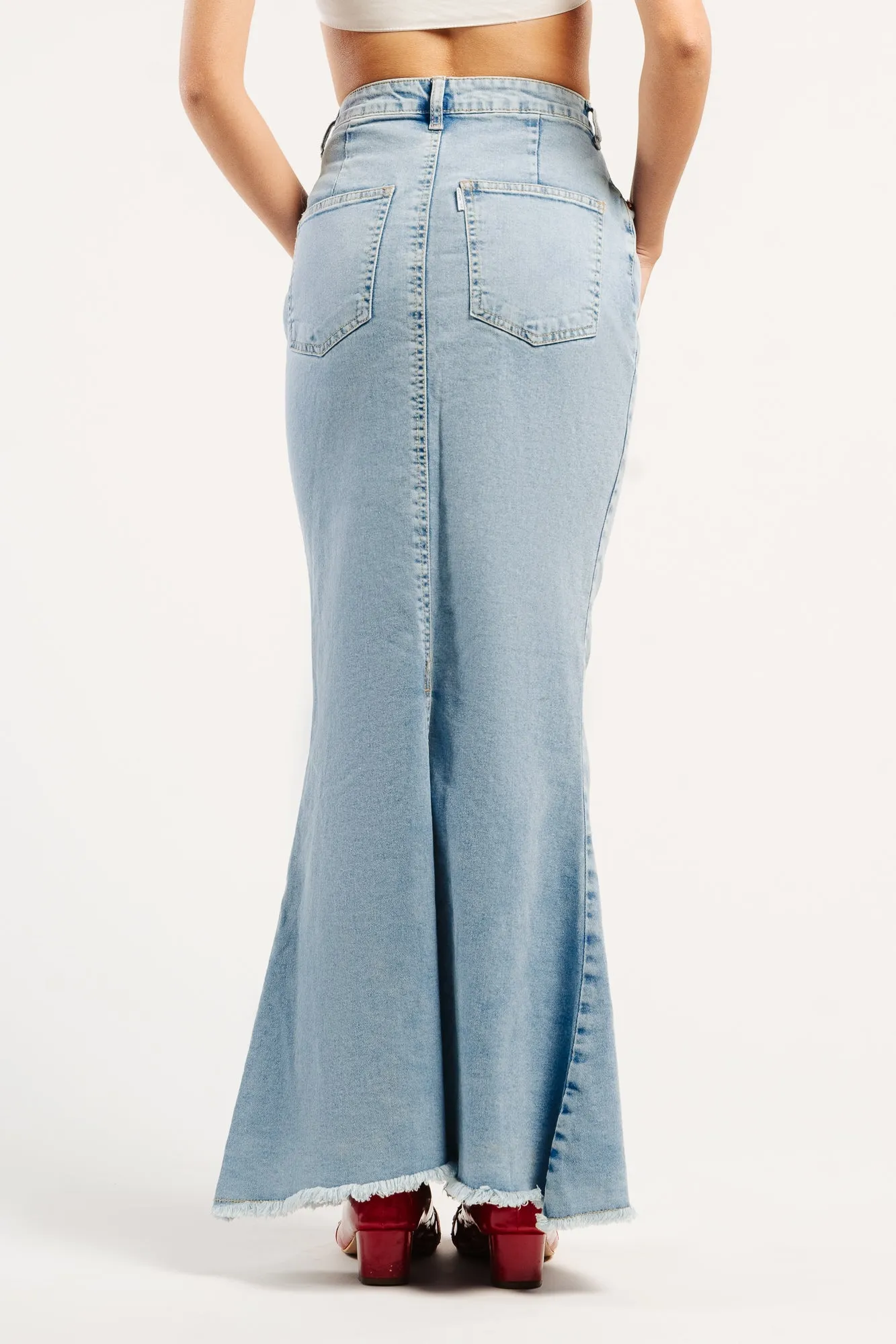 Denim Mermaid Indie Skirt
