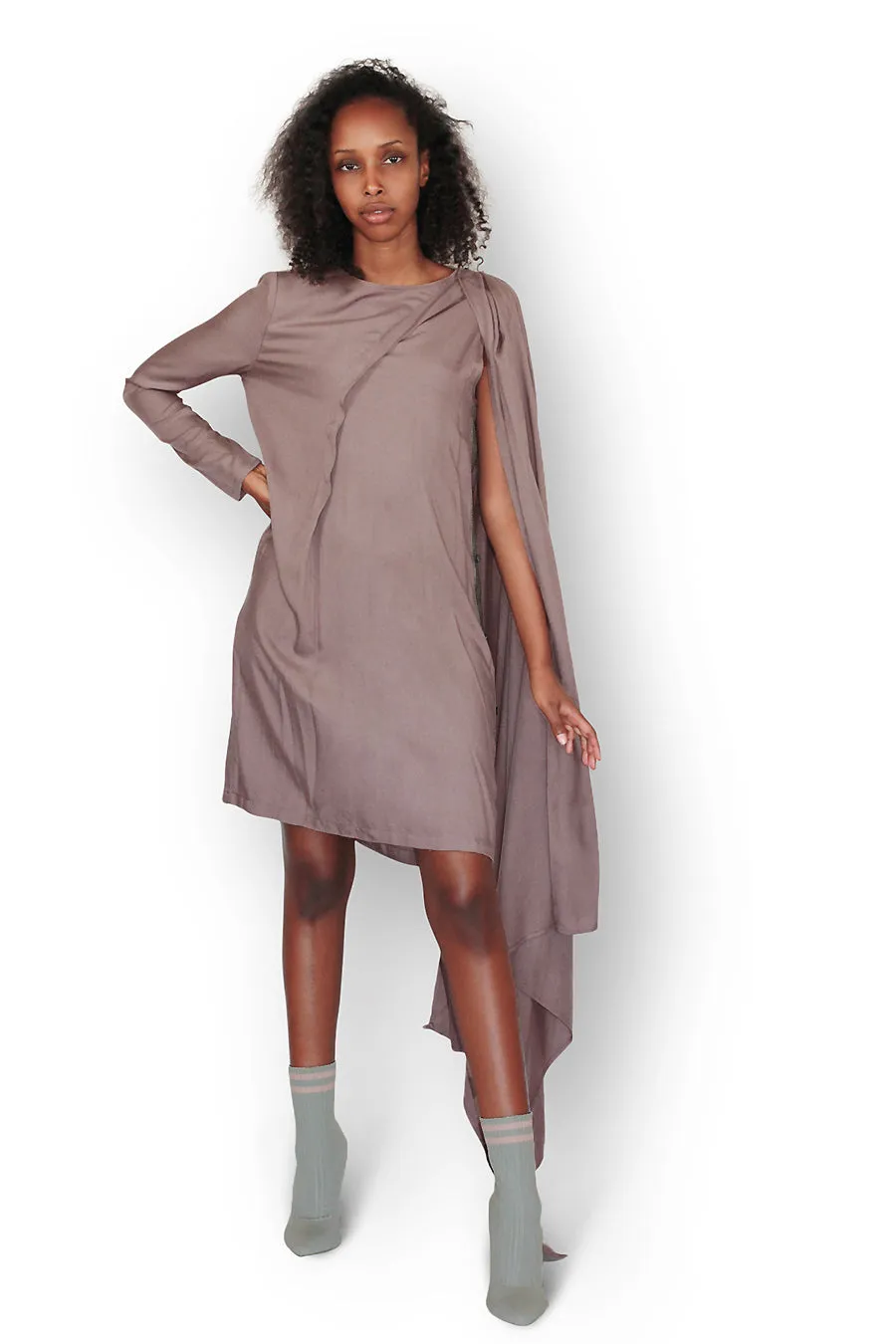 Draped Transformer Dress