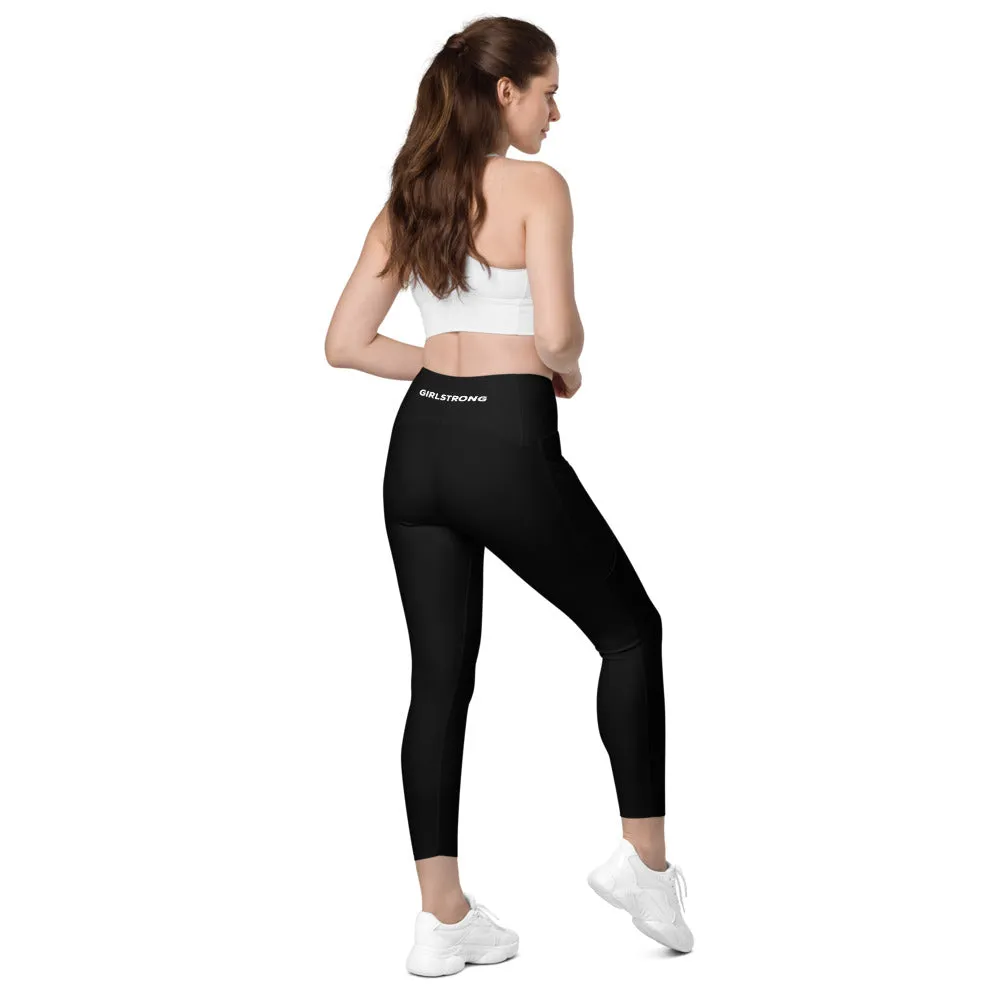 ELEVATED ESSENTIALS, THE PERFECT SIDE POCKET LEGGING BLACK GIRLSTRONG