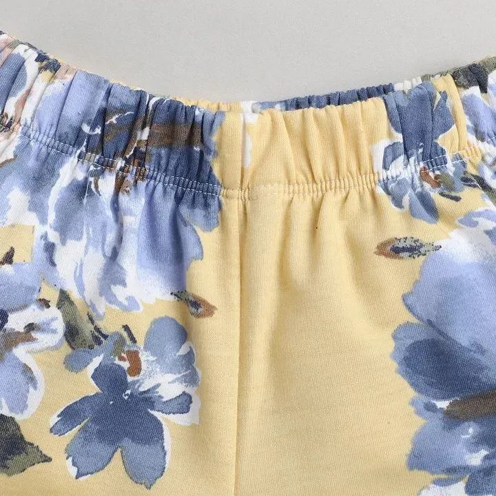 Floral Printed Short - Yellow