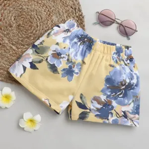 Floral Printed Short - Yellow