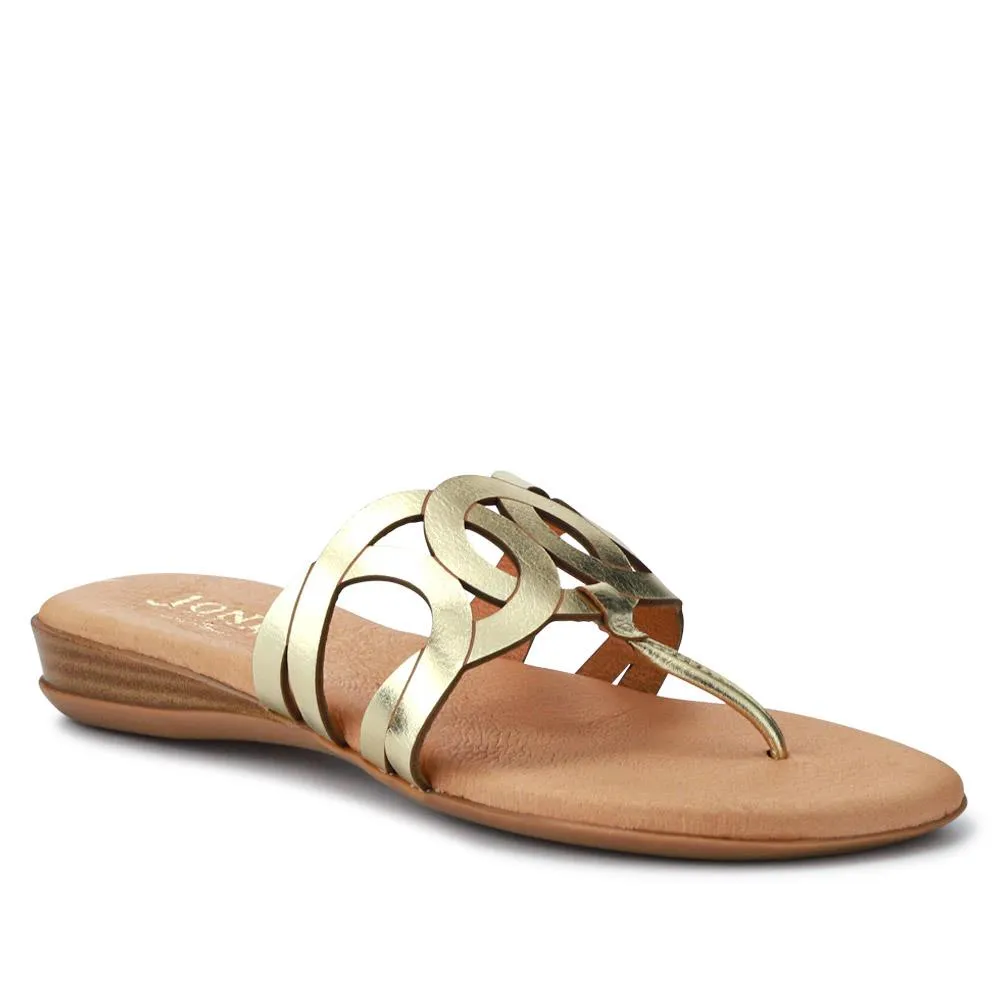 Guava Leather Toe Post Sandals - GUAVA / 327 594