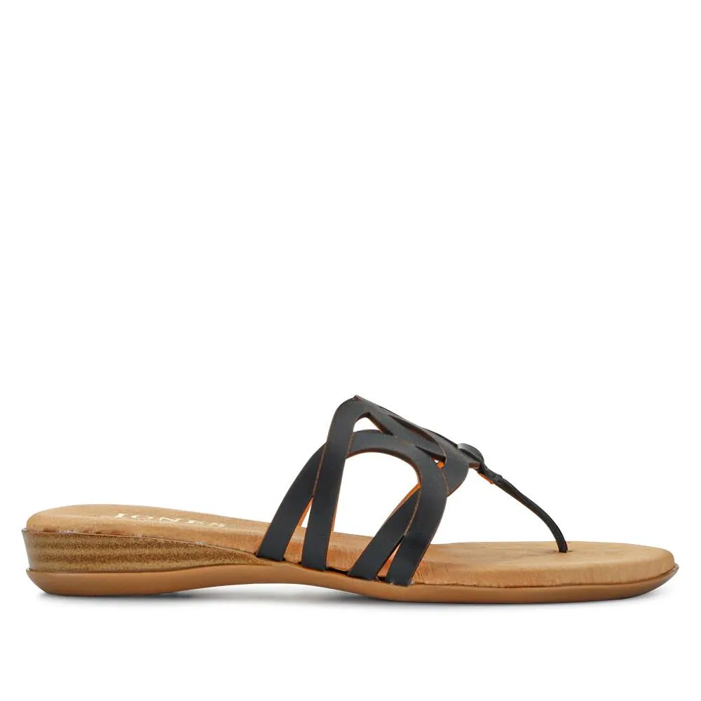 Guava Leather Toe Post Sandals - GUAVA / 327 594