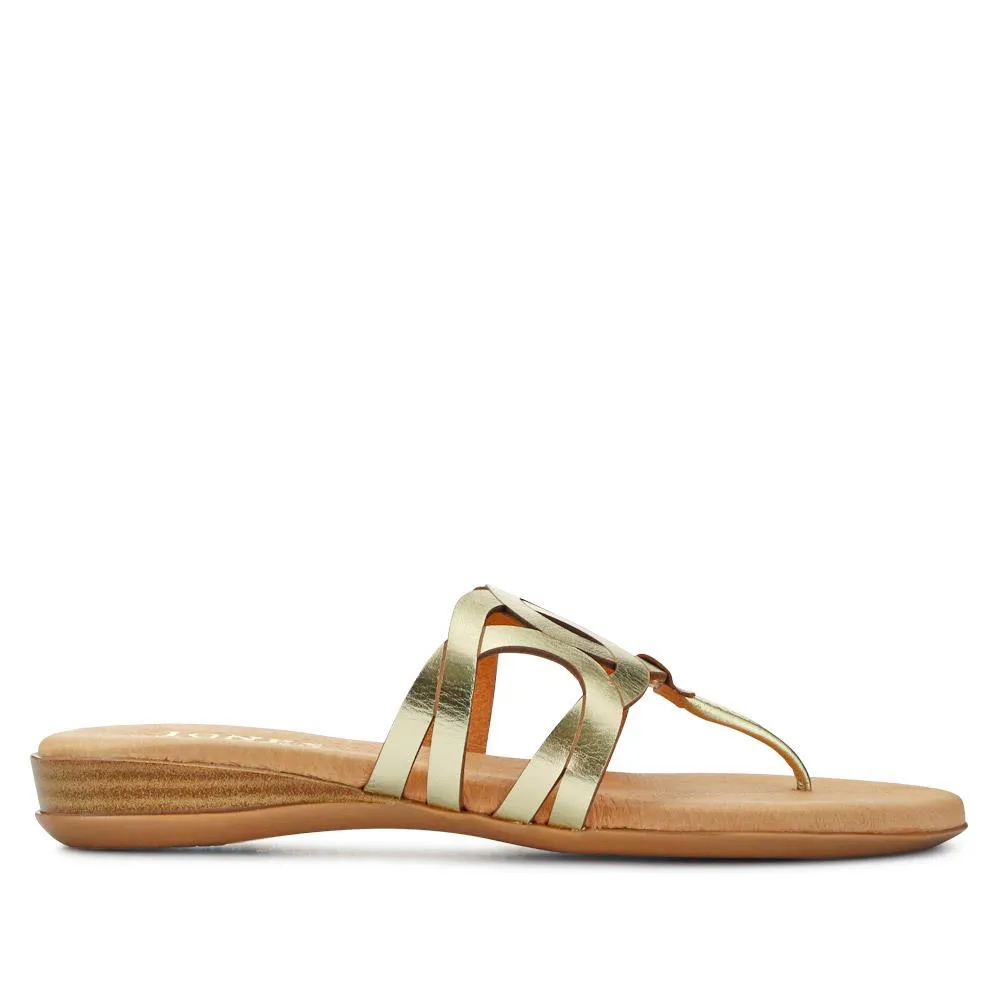 Guava Leather Toe Post Sandals - GUAVA / 327 594