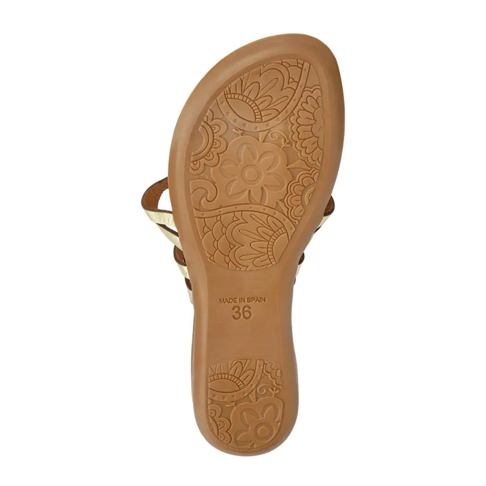 Guava Leather Toe Post Sandals - GUAVA / 327 594