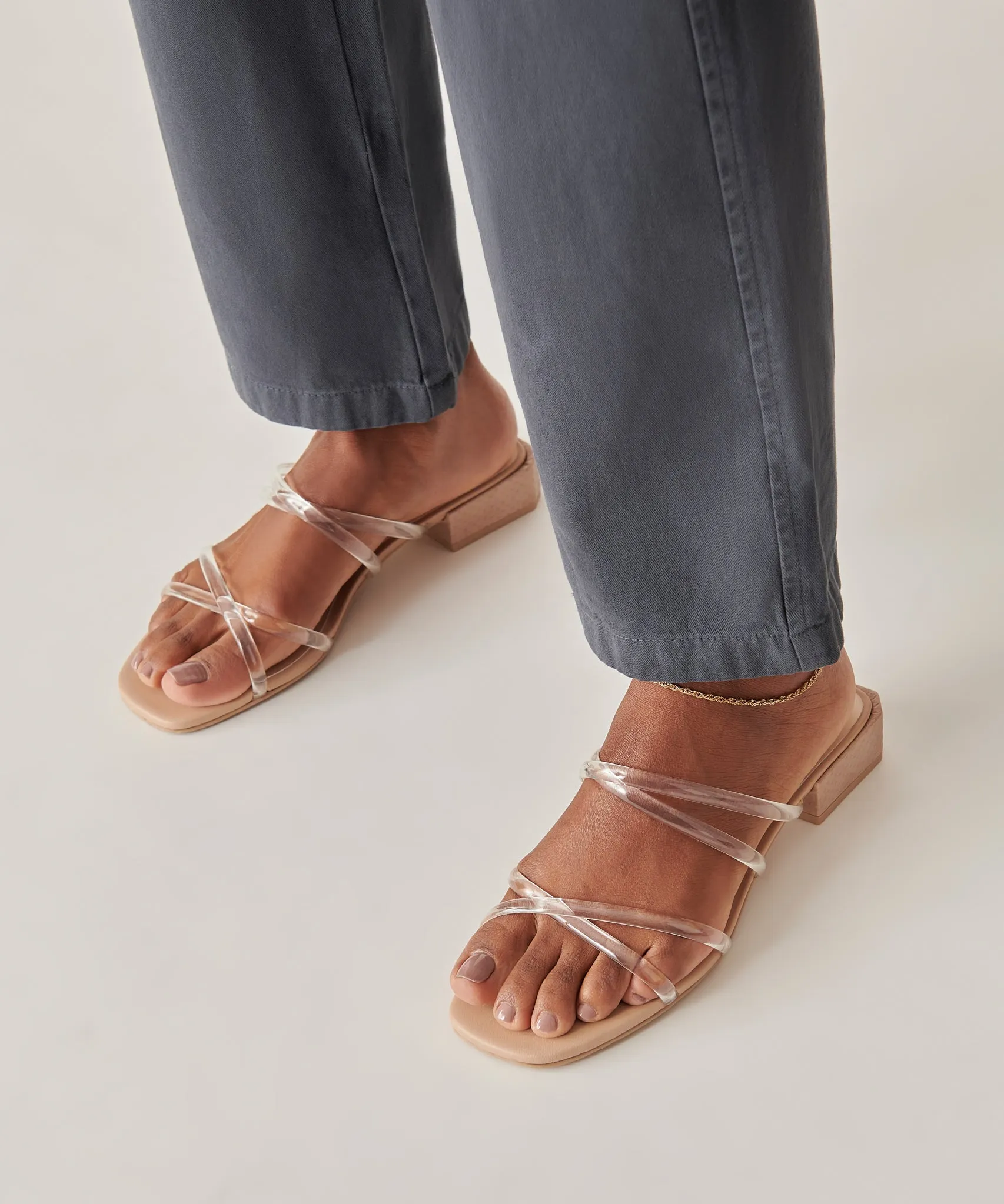 HAPI SANDALS CRYSTAL VINYL