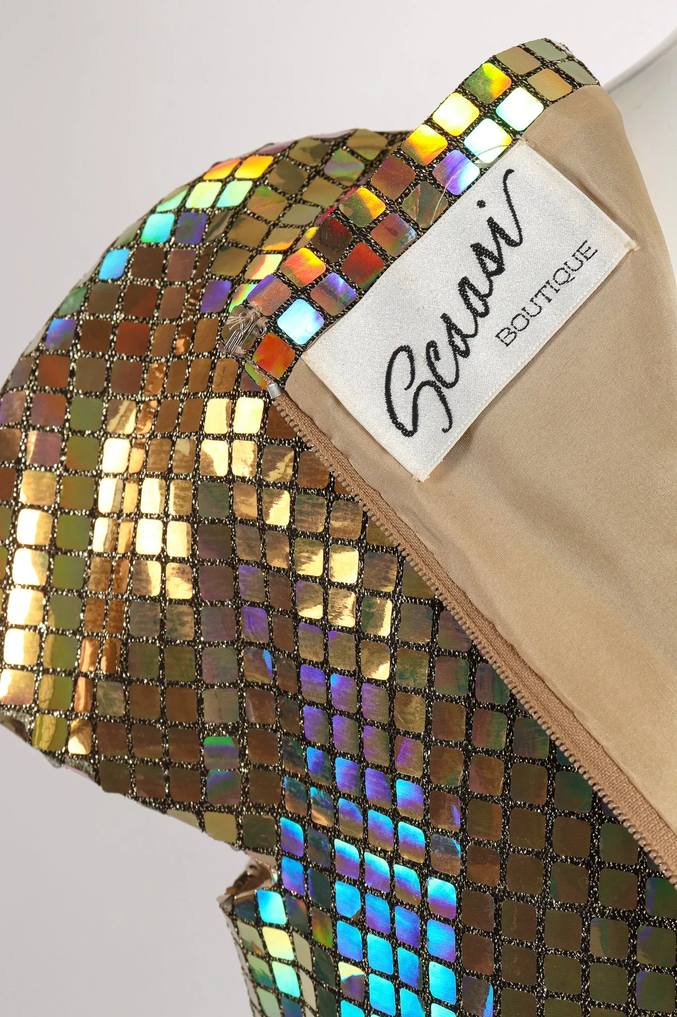 Holographic Tile Disco Dress