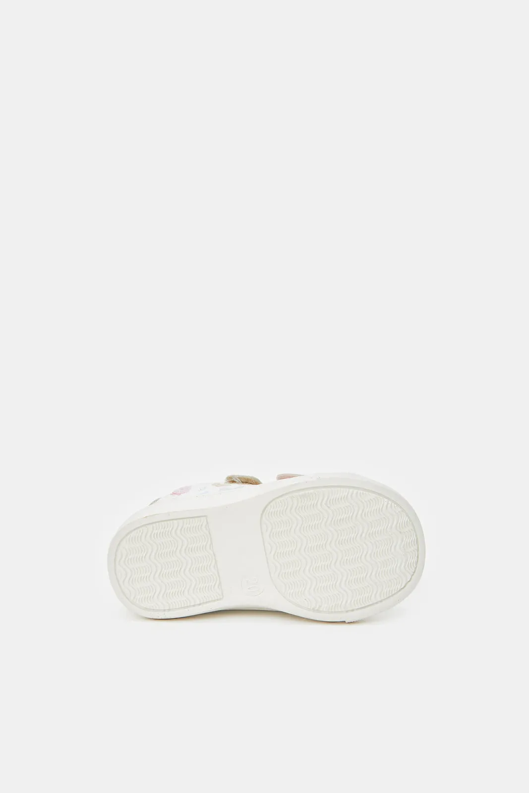 Infant Girls White Butterfly Sneaker