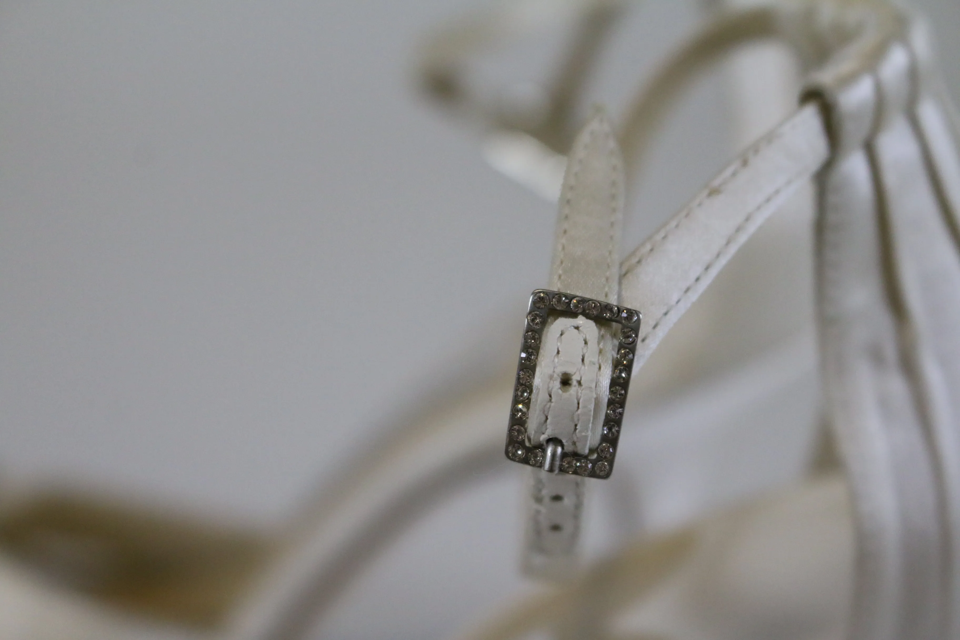Jimmy Choo Macy Ivory/Silver Lace/Satin Heels