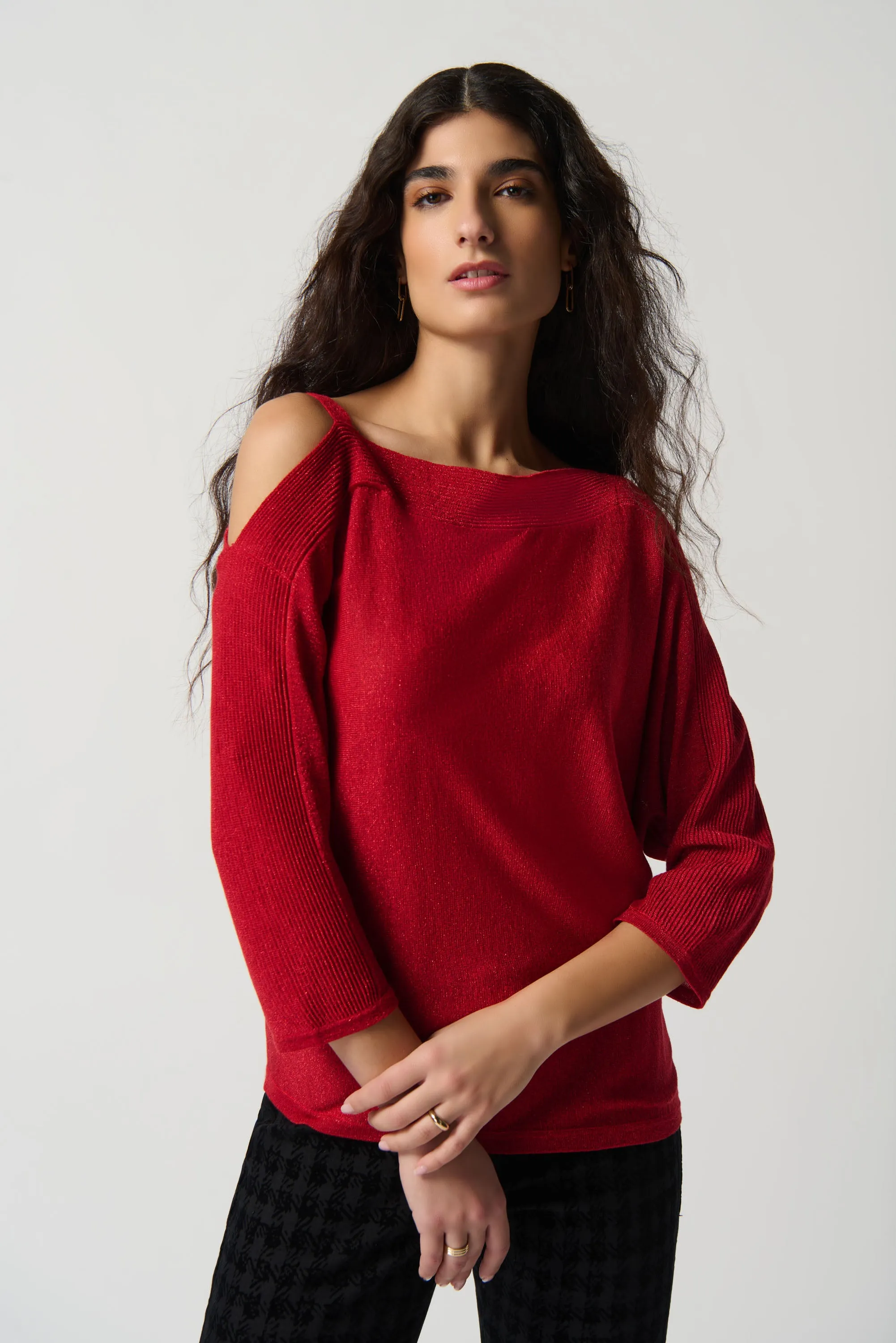 Joseph Ribkoff Winter  2023 -234916-Top-Lipstick Red