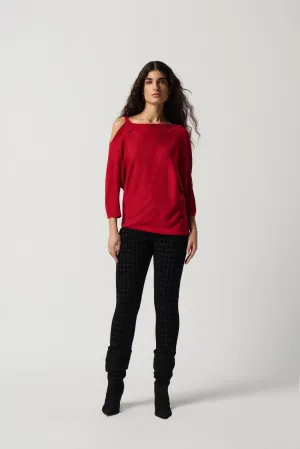 Joseph Ribkoff Winter  2023 -234916-Top-Lipstick Red