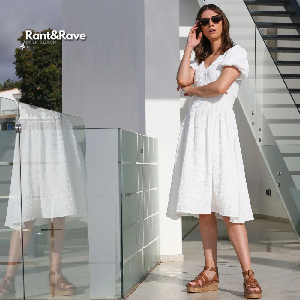 Juilette White Midi Dress