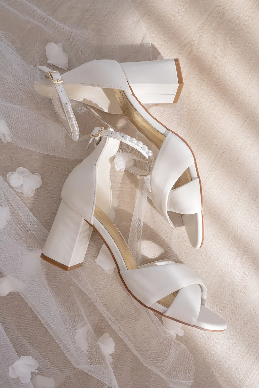 KINDRED - IVORY LEATHER BRIDAL SHOES