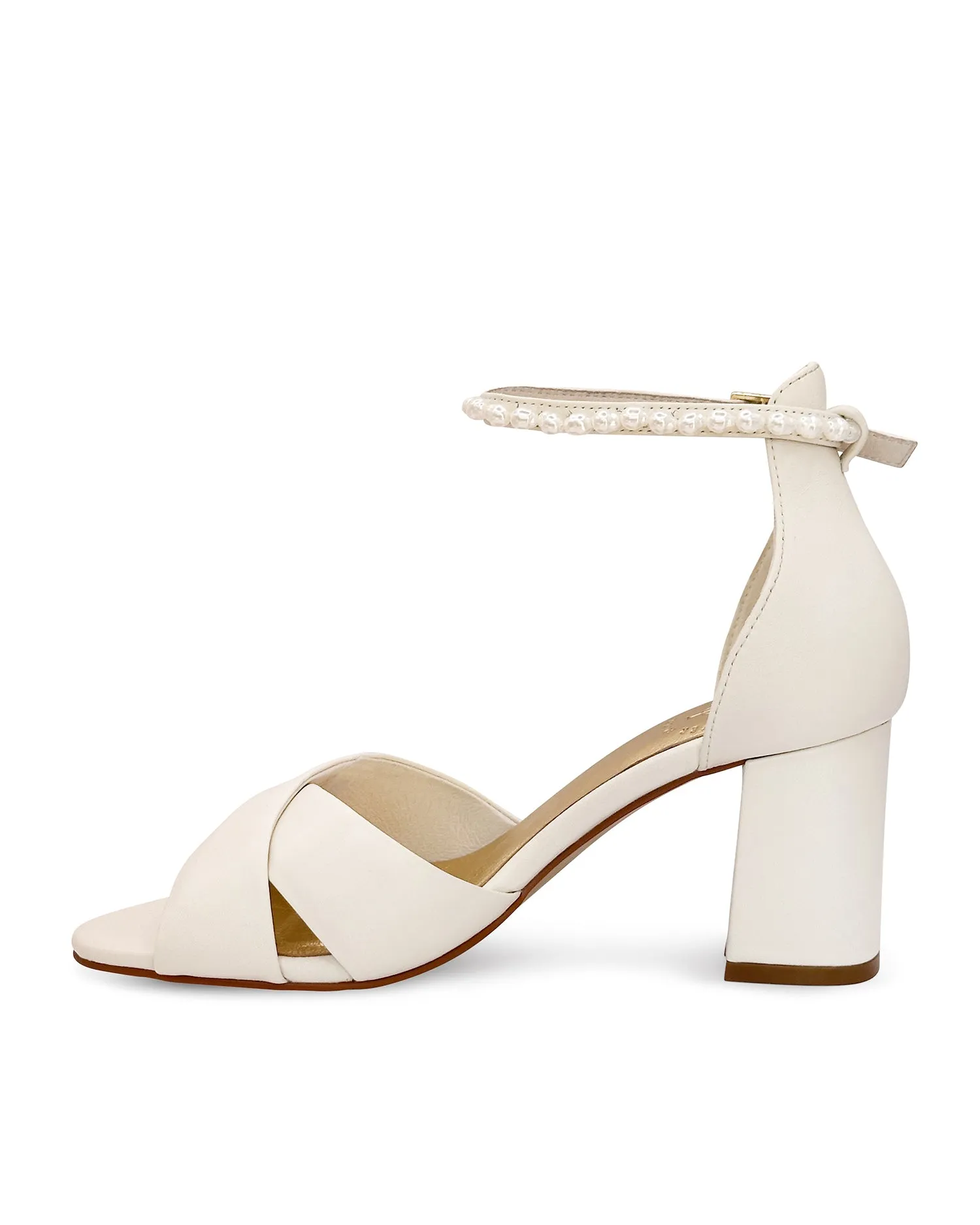 KINDRED - IVORY LEATHER BRIDAL SHOES