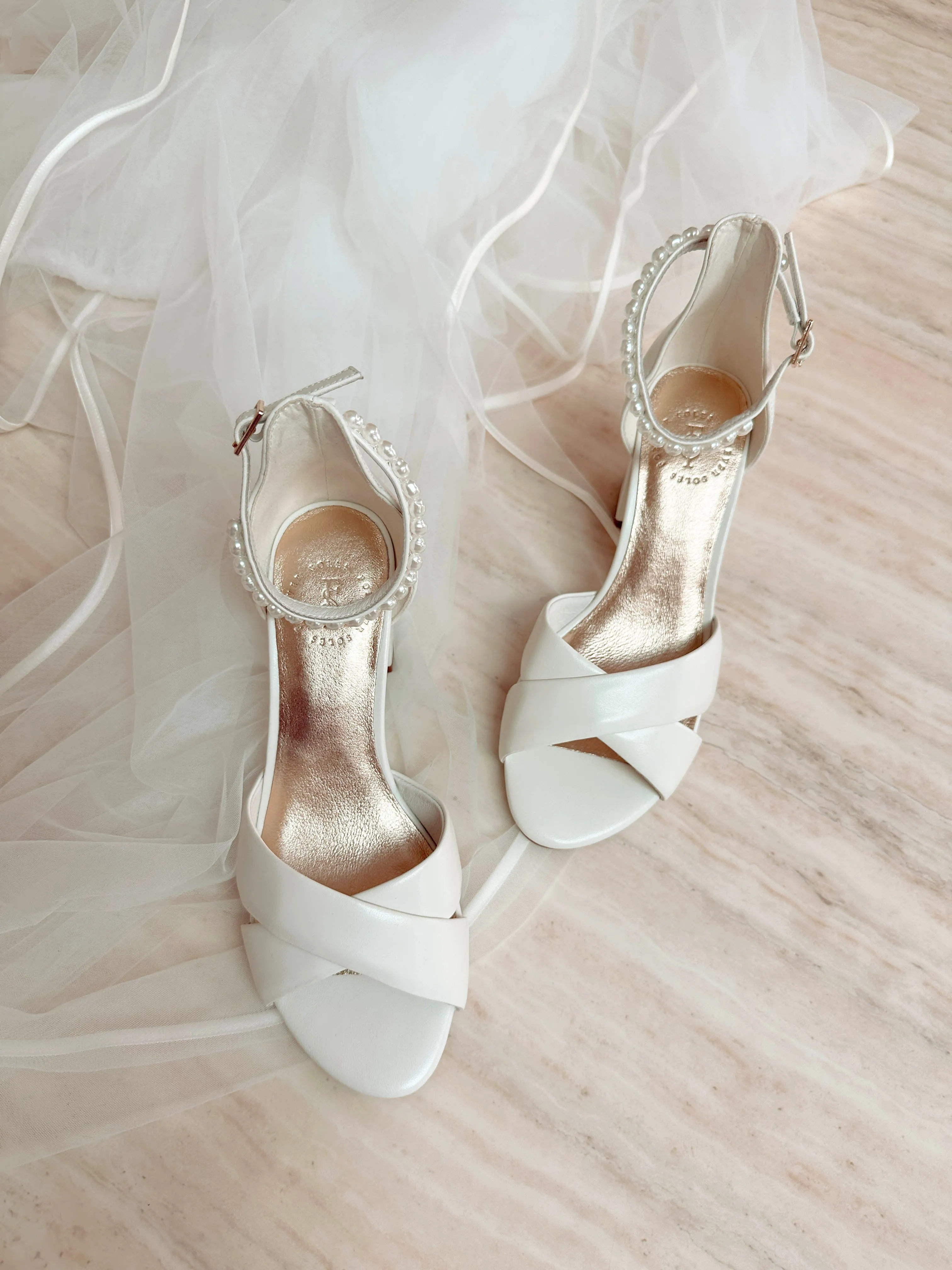 KINDRED - IVORY LEATHER BRIDAL SHOES