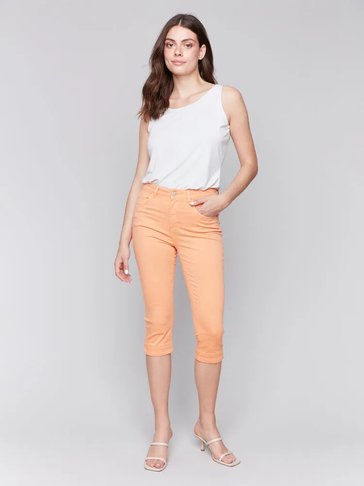 Knee High Capri Twill Pants
