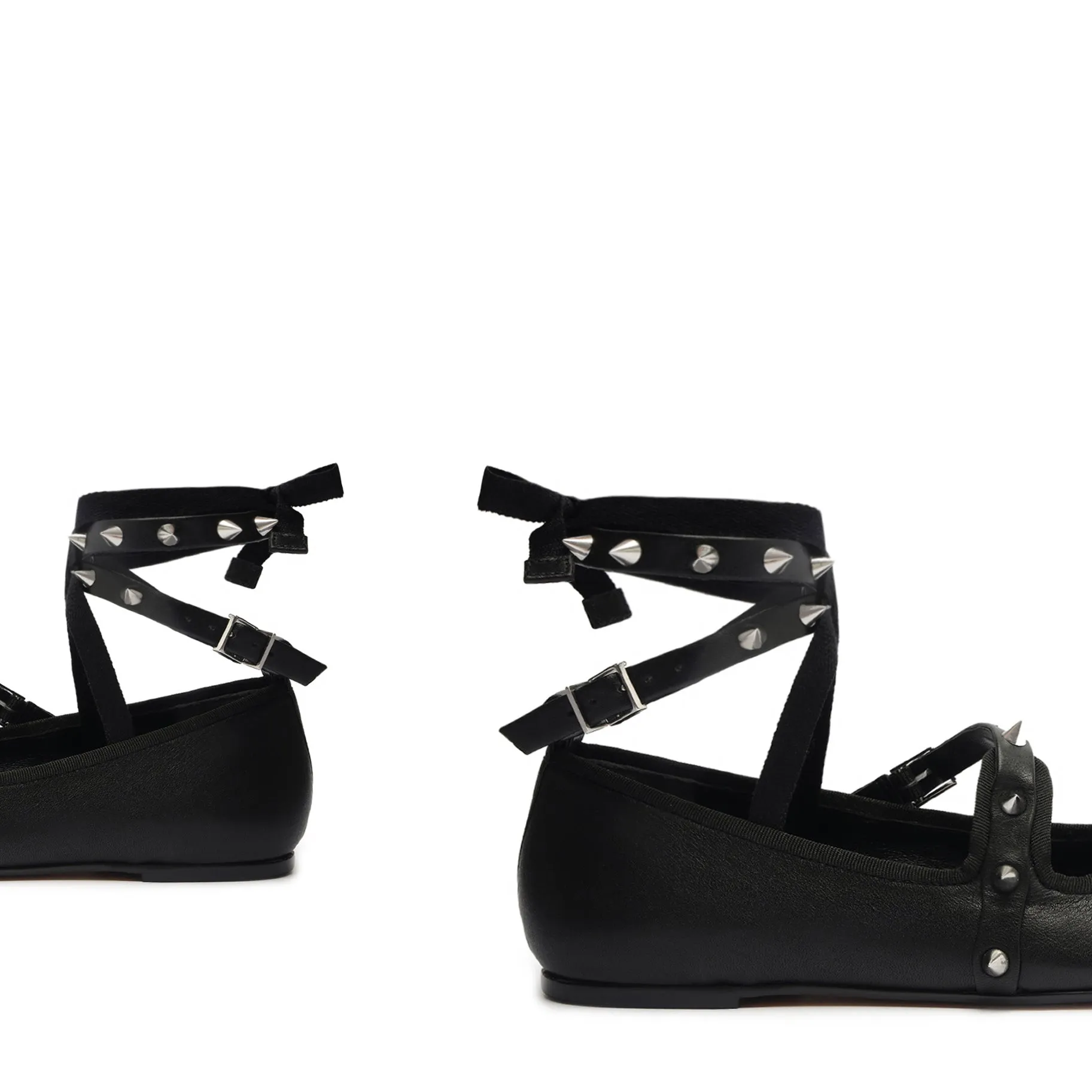Larissa Lace Up Leather Flat