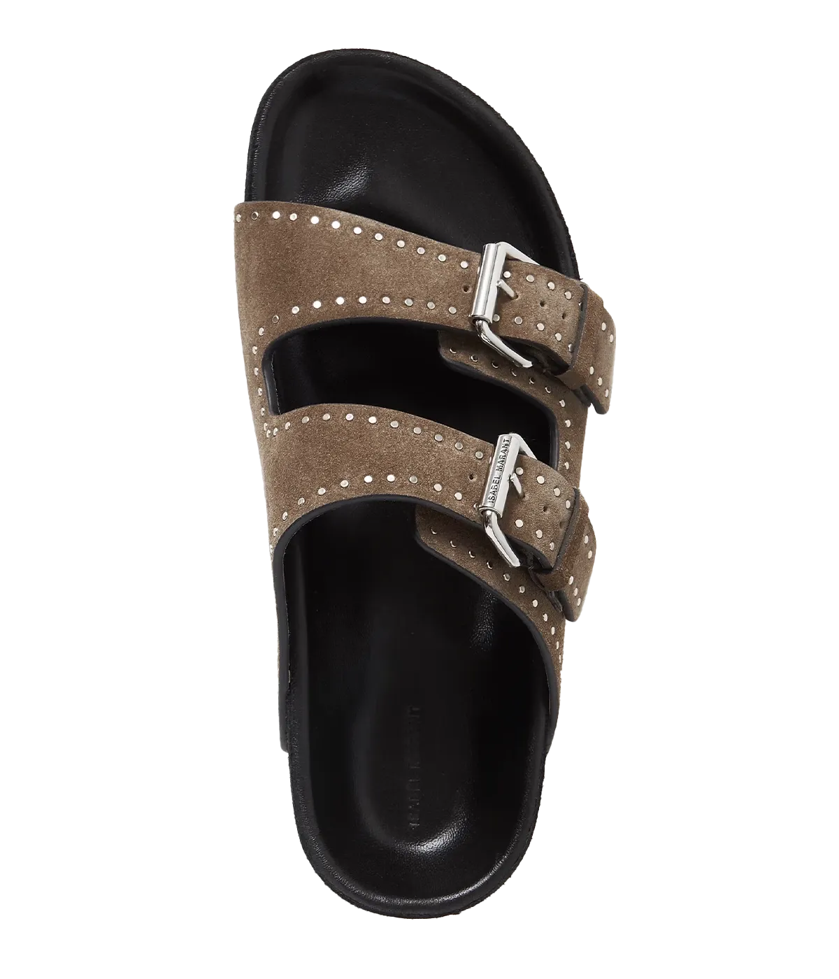 Lennyo Sandal in Taupe Suede