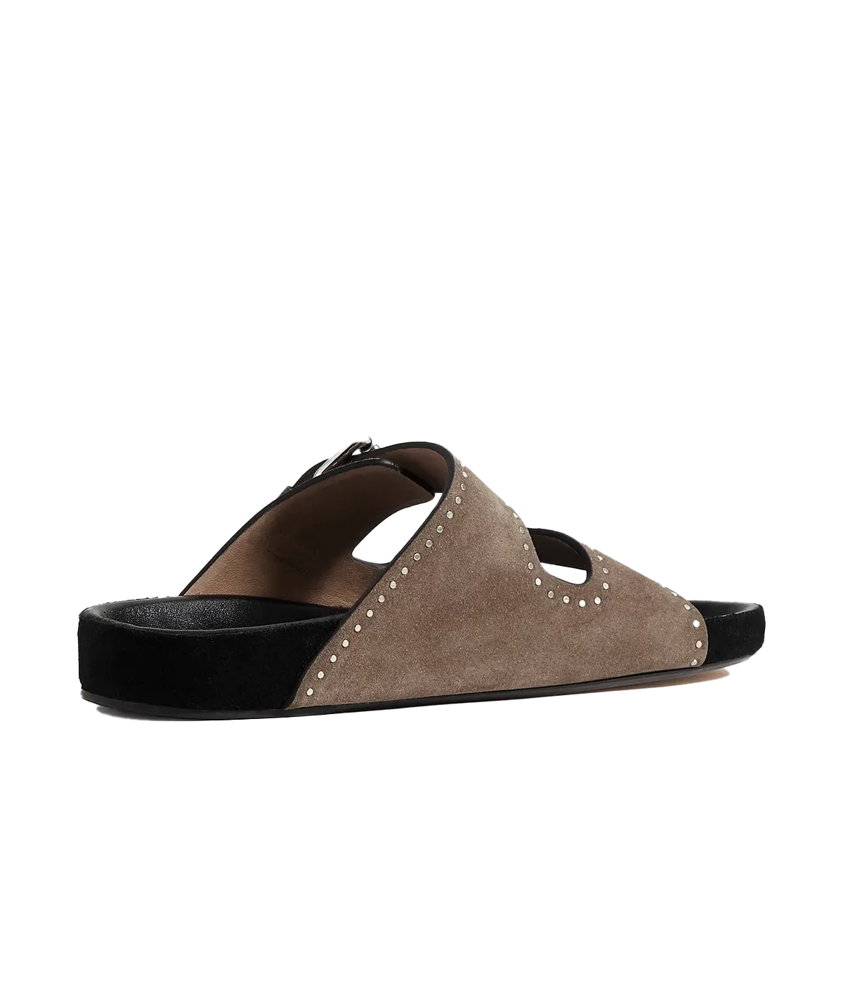 Lennyo Sandal in Taupe Suede