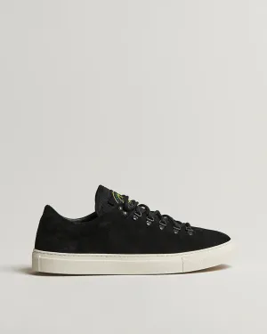 Low Top Suede Sneakers - Black