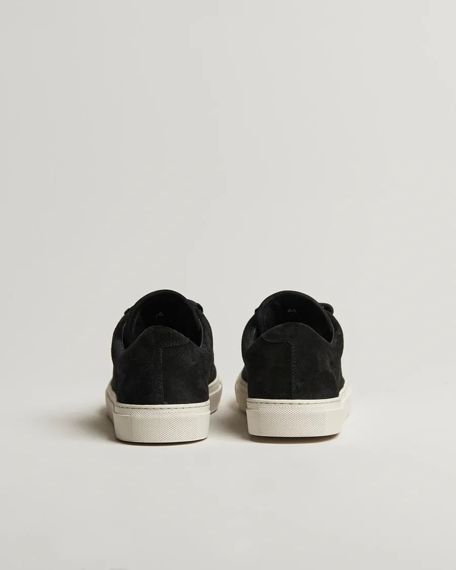 Low Top Suede Sneakers - Black