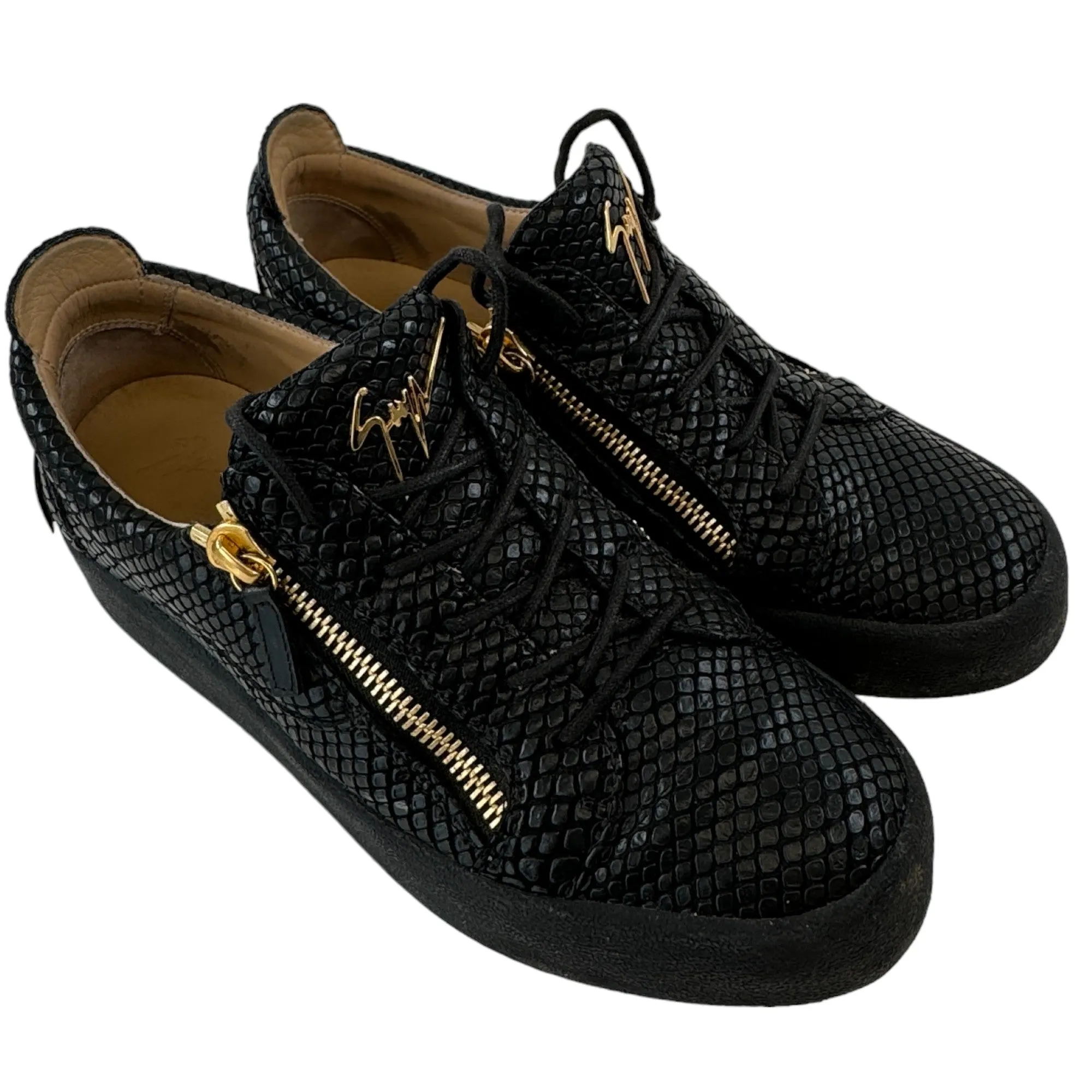 Men's May Ldn Snake Low Trainers Black Size EU 43 / UK 9